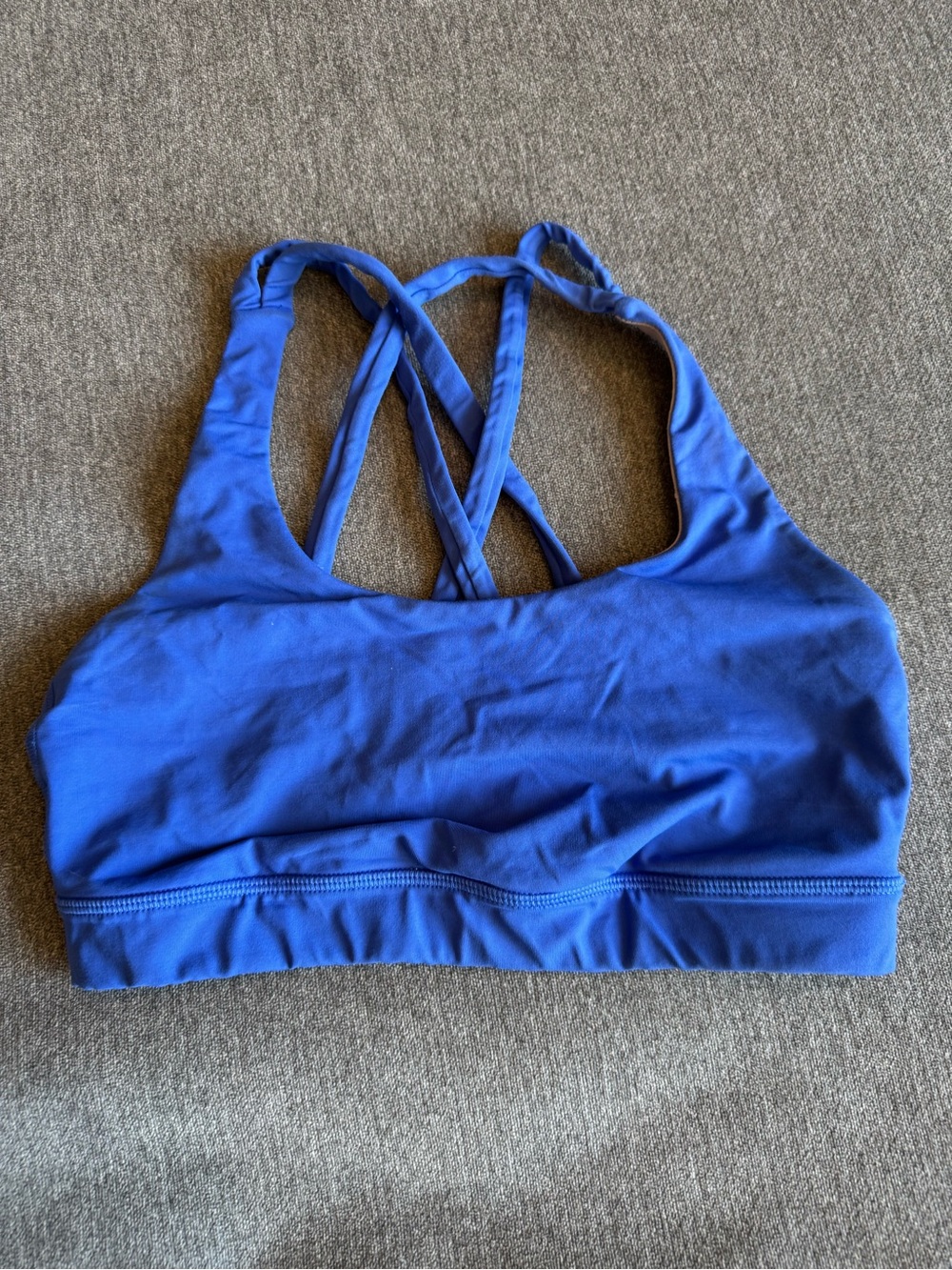 lululemon athletica Royal Blue Strappy Sports Bra
